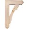 Ekena Millwork Olympic Arts and Crafts Smooth Bracket w/ Offset Brace, Douglas Fir, 7 1/2"W x 24"D x 36"H BKT0806X24X36OLY03SDF - alternate 3